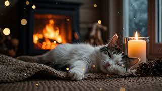 Download Lagu Warm Glow Cat Music 432Hz 🐈 Fireplace Comfort For Anxiety Relief, Calm, And Restful Sleep