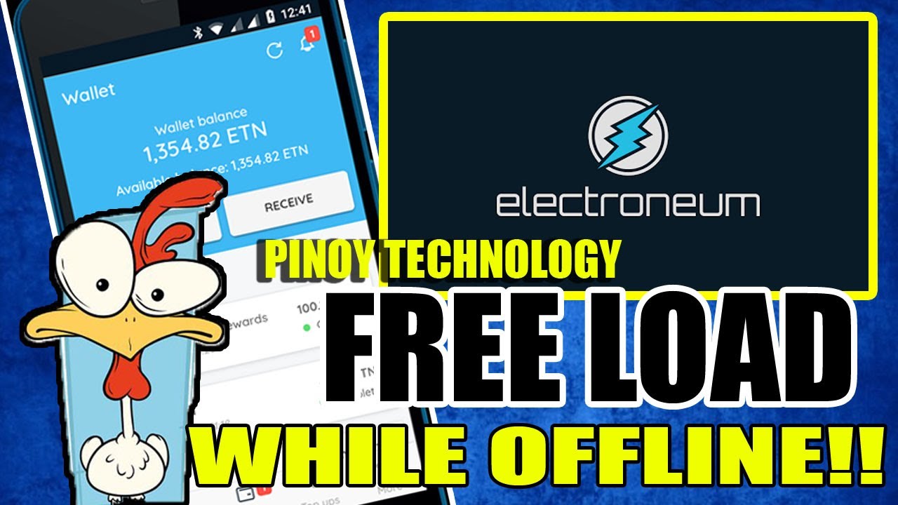 (ENT) electroneum mining app and free load while offline - YouTube