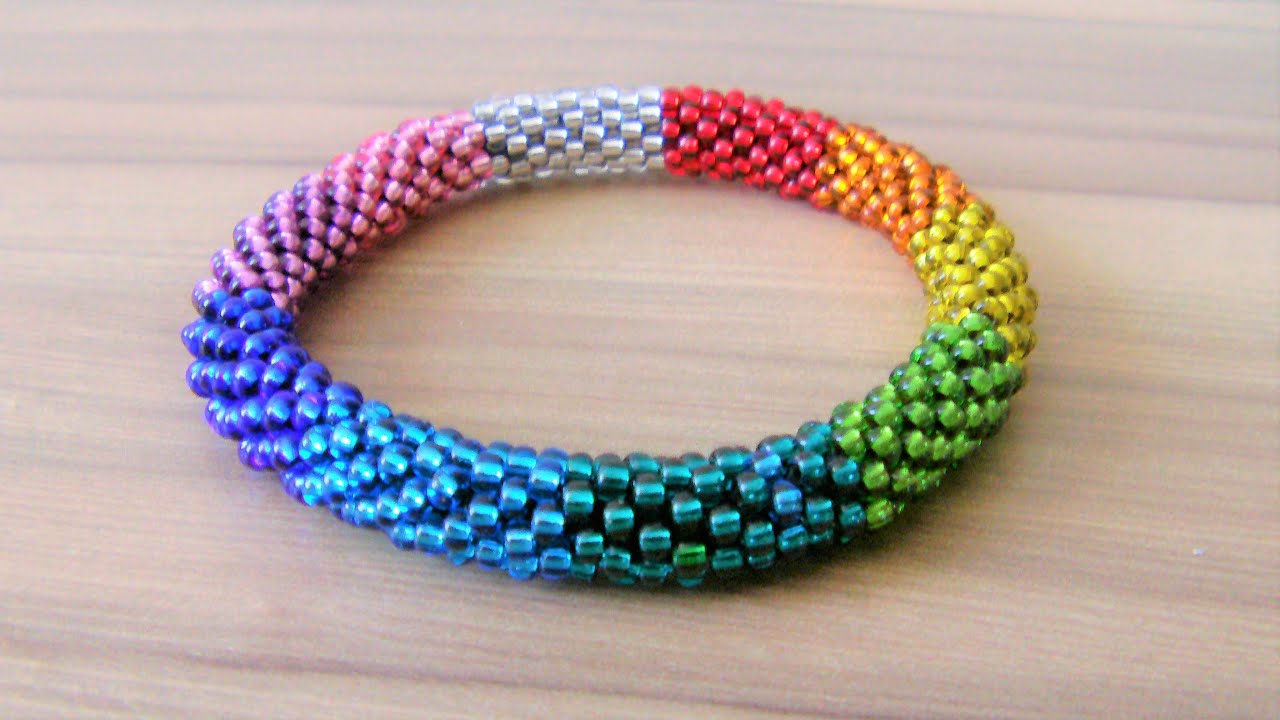 Bead bracelet tutorial Seed Bead Tutorial Bead crochet pattern for ...