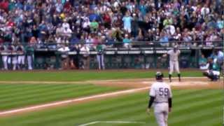 Ichiro First At Bat As New York Yankee. First Hit As Yankee