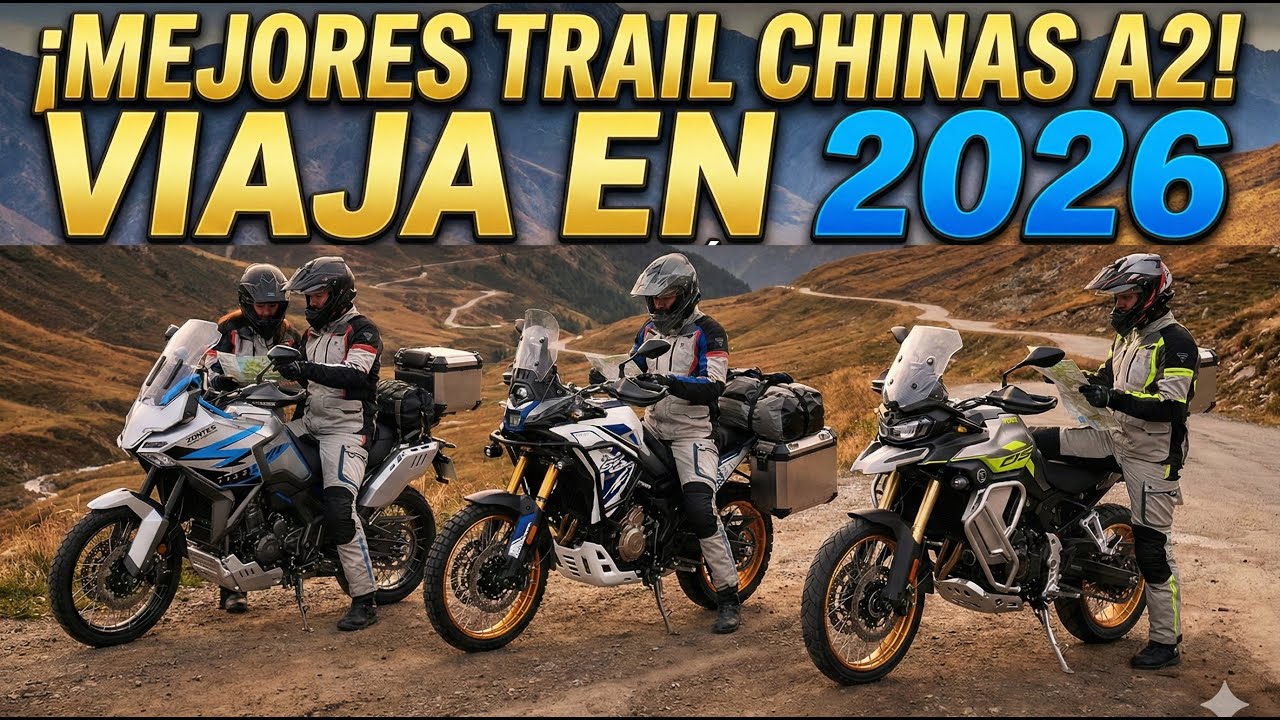Motos Trail Chinas 2026: 6 Modelos por MENOS de 8.000€