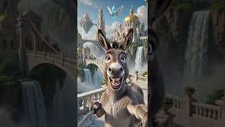 🎬 Title: Donkey Explores the Great Wall of China! 🫏🏯 | Time Travel Vlog#GreatWallOfChina