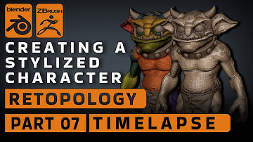 Creating a Stylized Character / Retopology in BLENDER/ PART 07