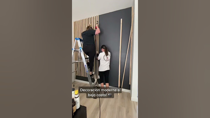 DECORACIÓN ECONÓMICA? LISTONES DE MADERA Y BASE EN NEGRO