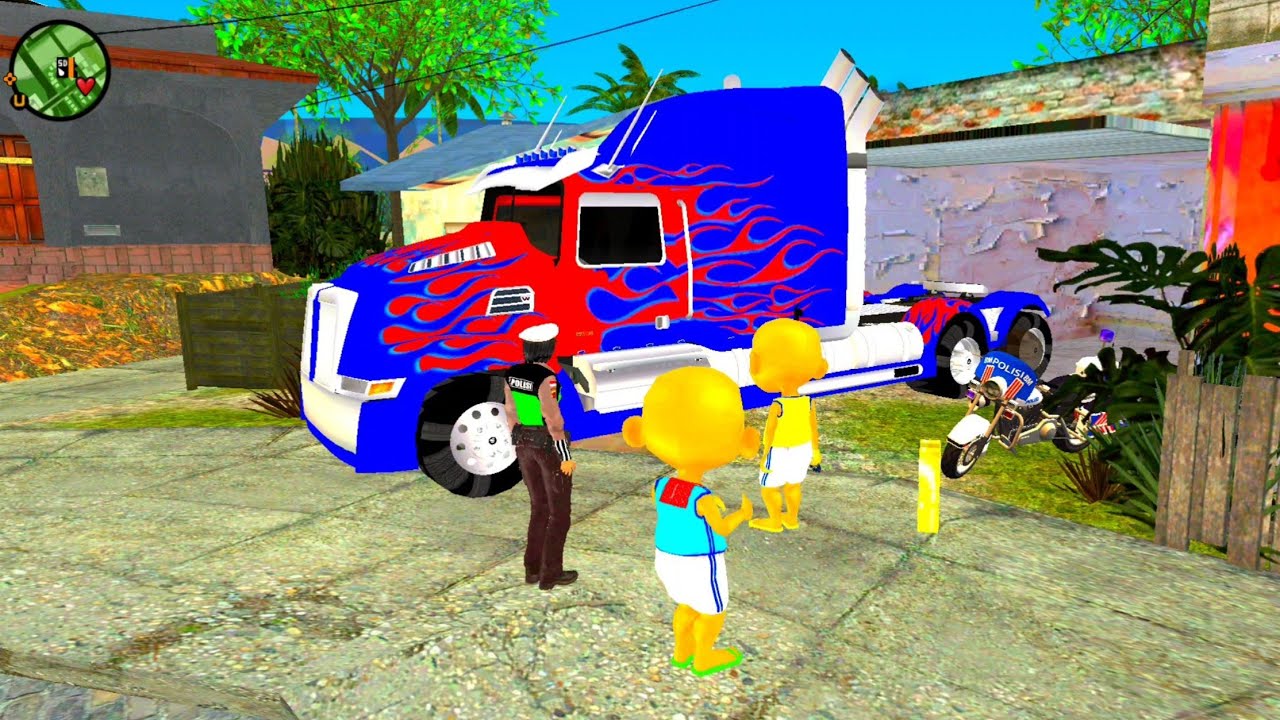 Upin & ipin bawa Mobil Fuso Keren ke Markas Polisi , dikej4r ribuan Mobil Police 🤣 Dunia Oyya