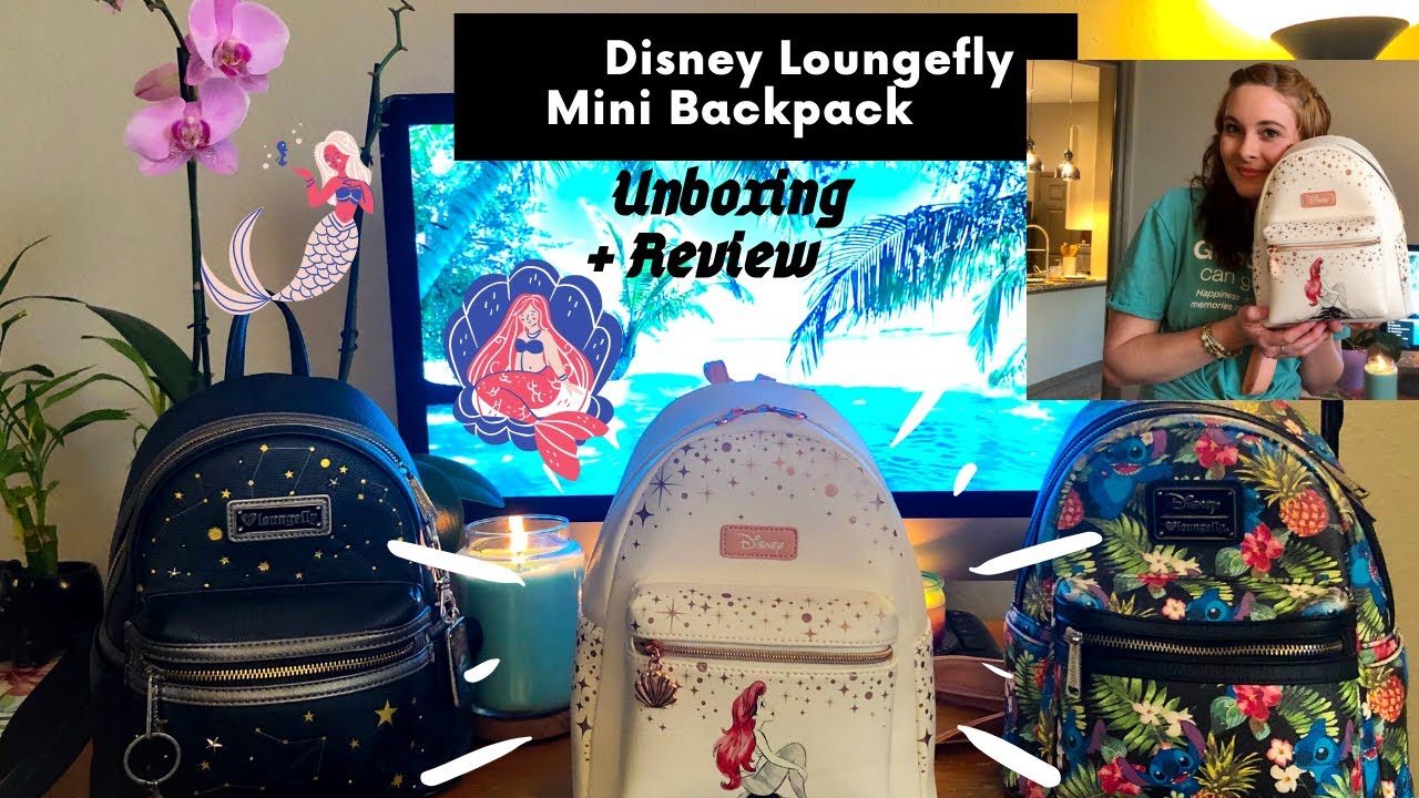  Disney Loungefly Mini Backpack Unboxing + Review YouTube