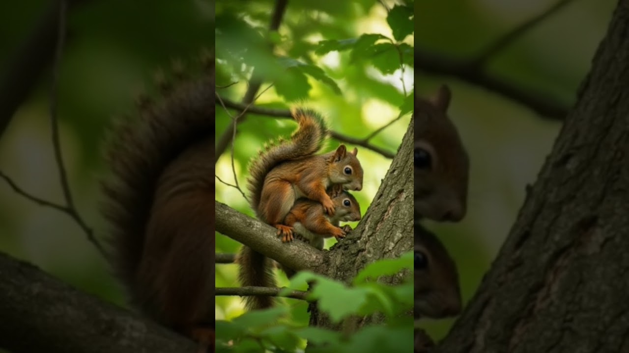 Squirrel Calls & Mating | Baby Squirrels Playing & Cute Moments 