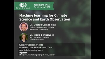 Machine Learning for Climate Science and Earth Observation