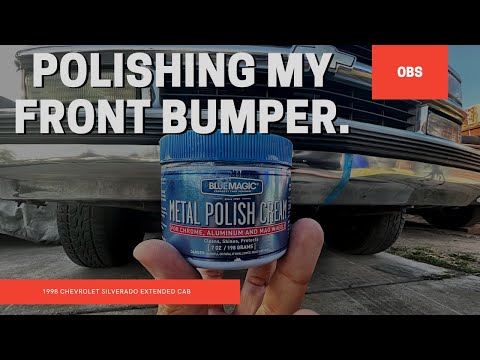 Using Blue Magic Metal Polish Cream On My Front Bumper. #OBS 4K 