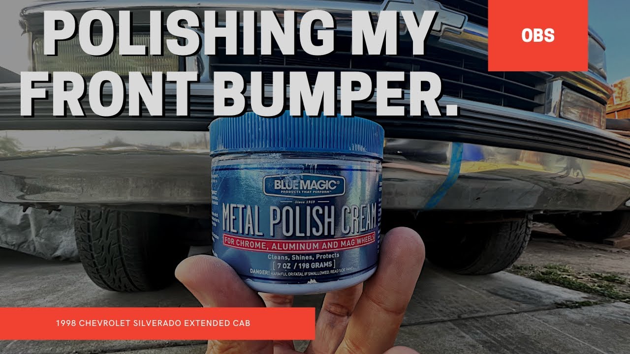 Using Blue Magic Metal Polish Cream On My Front Bumper. OBS 4K YouTube