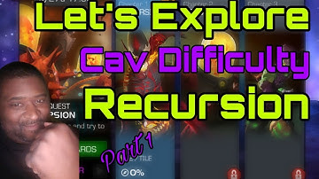 Monthly Event Quest: Recursion: Exploration Pt. 1 | Marvel Contest of Champions