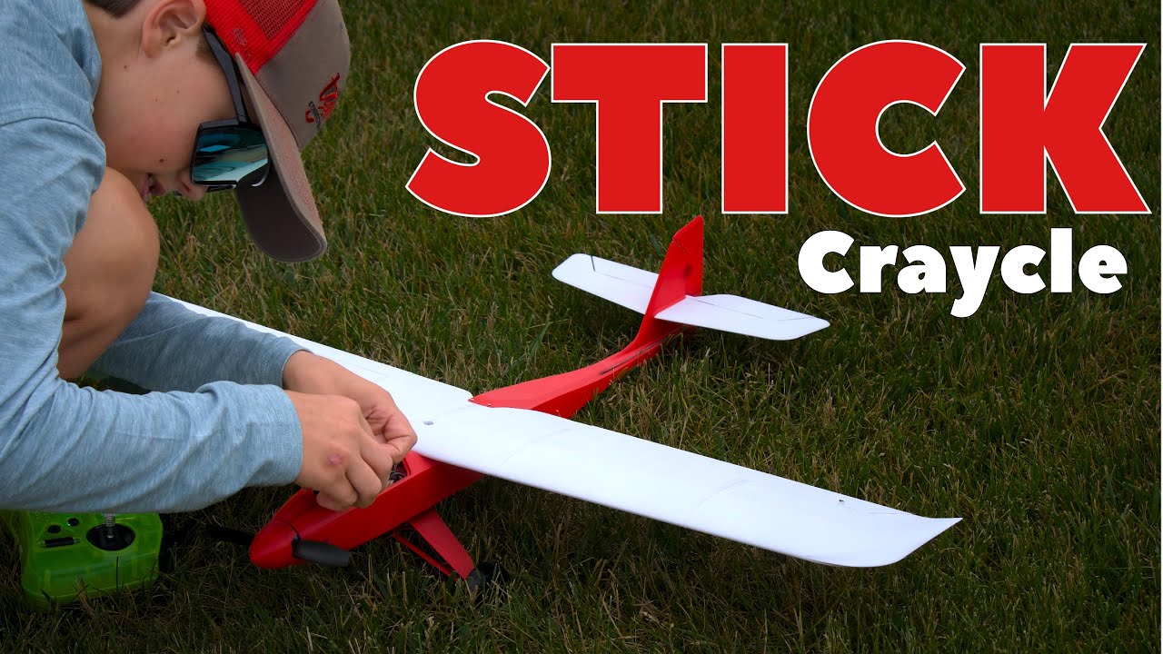3D-printed RC airplane birthday present - Craycle Stick