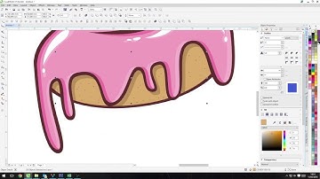 Graphic Design Time Lapse - Donut Dribble