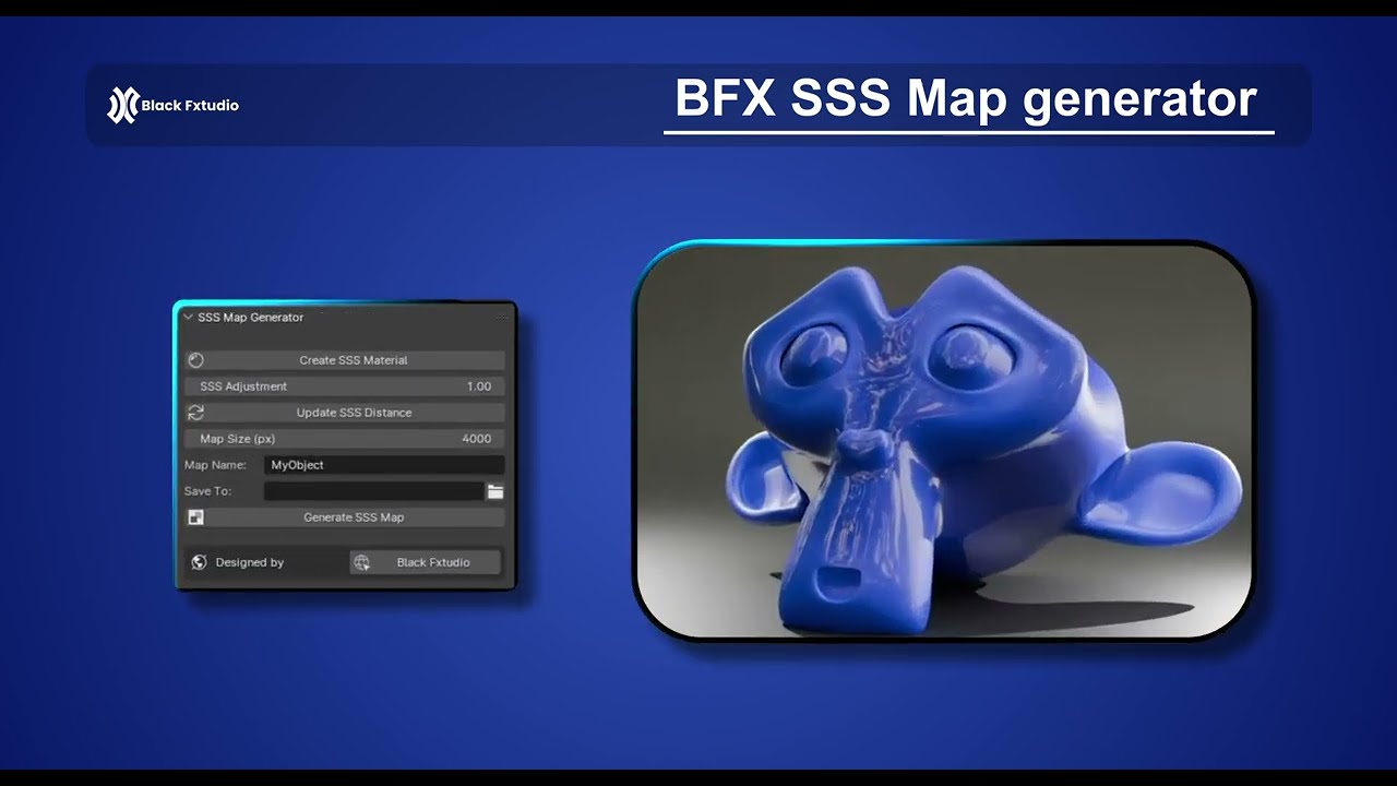 BFX_SSS map Generator I Black Fxtudio I Blender