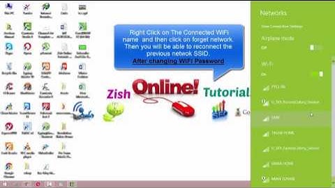 How To Forget/ Delete WiFi Network In Windows 8,8.1 and Widows 10 in Urdu/Hindi