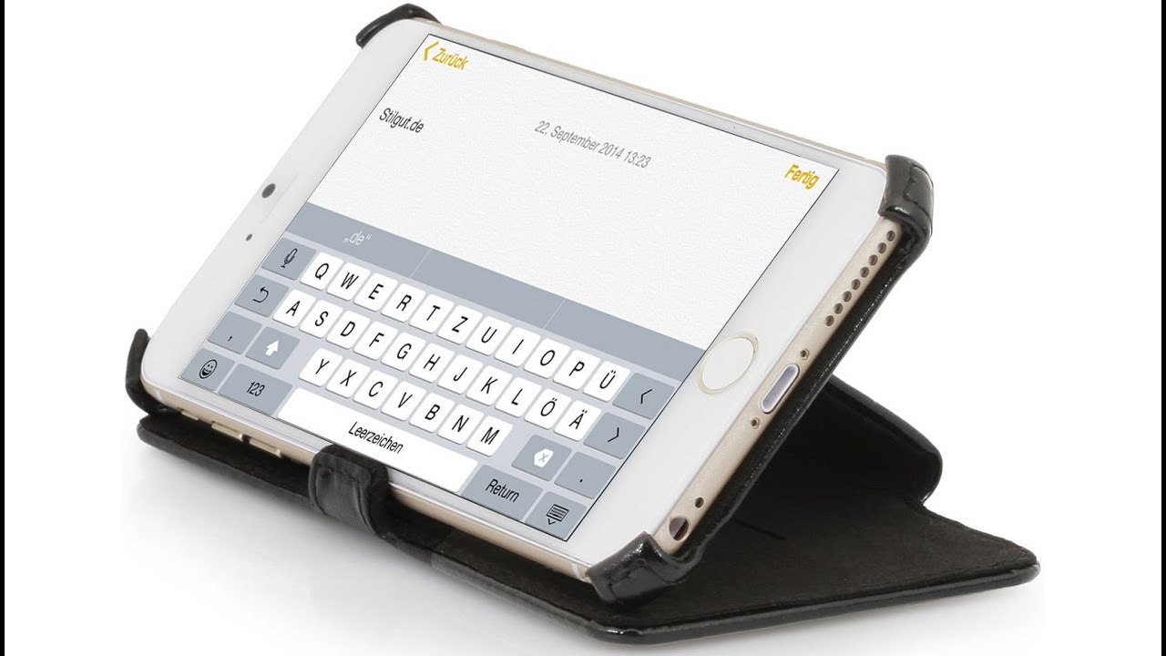 Exklusive Handyhülle Book Type mit Standfunktion von StilGut