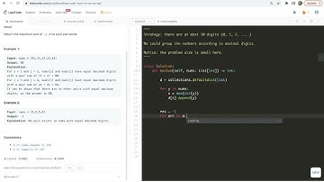 leetcode 2815. Max Pair Sum in an Array - use dict to group numbers