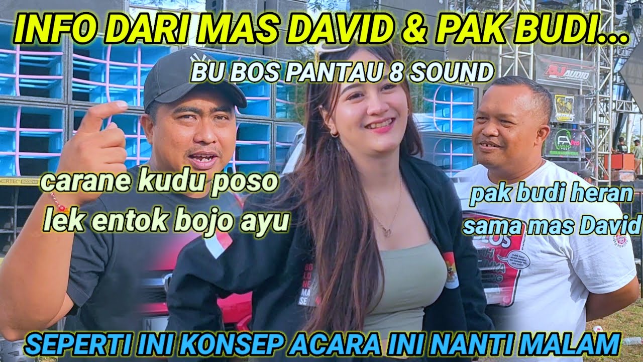 Info Dari mas David & pak Budi, bos Blizzard memantau 8 sound di jumper,senam redy