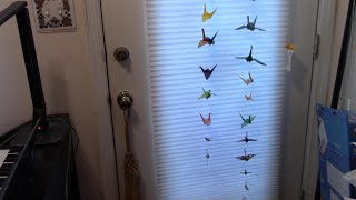 Origami Paper Crane Folding And Crane Chain