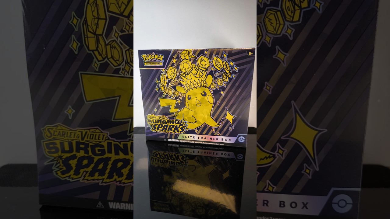 Pokemon Surging Sparks Elite Trainer Box Scarlet & Violet unboxing