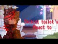 「Skibidi toilet's (Titans + Astro Juggernaut) react to」 「My Au」