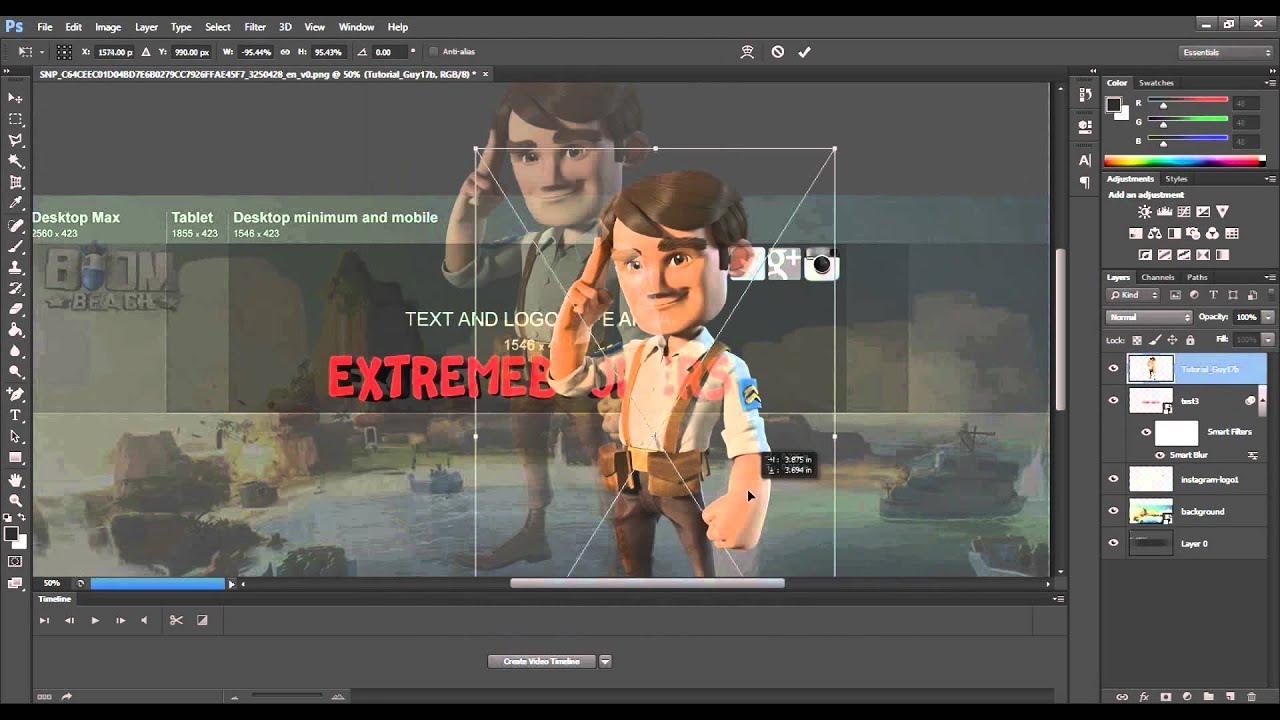 "EXTREMEBOOMERS SPEED ART" | BOOM BEACH SPPED ART! |