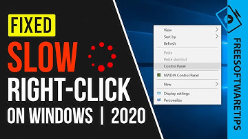 Fix Windows 10/8/7 Slow Right-Click or Right-Click takes forever to load (2020)