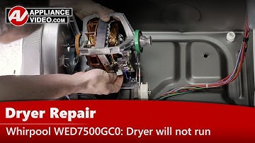 Whirlpool Dryer Repair - Will Not Power On - Drive Motor