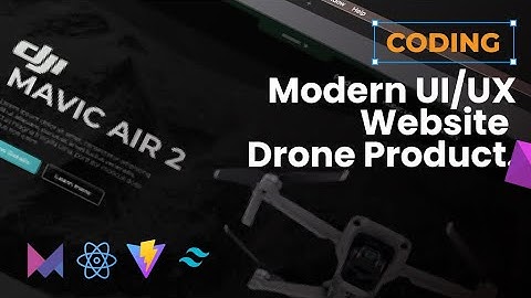 Modern UI/UX Website Drone Products using React, Vite, Tailwind CSS , And Framer Motion.
