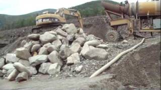 Alaska Placer Mine 2010.mpg, Alaska Gold Mining, Large Gold nugget, 6 foot trommel, D9 dozer