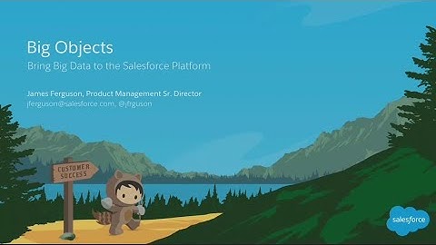 Big Objects: Bring Big Data to the Salesforce Platform