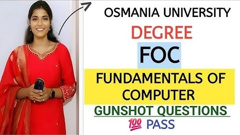 FOC || FUNDAMENTALS OF COMPUTER || DAMSURE IMPORTANT QUESTIONS || 2025 💯 PASS ||@shivanipallela