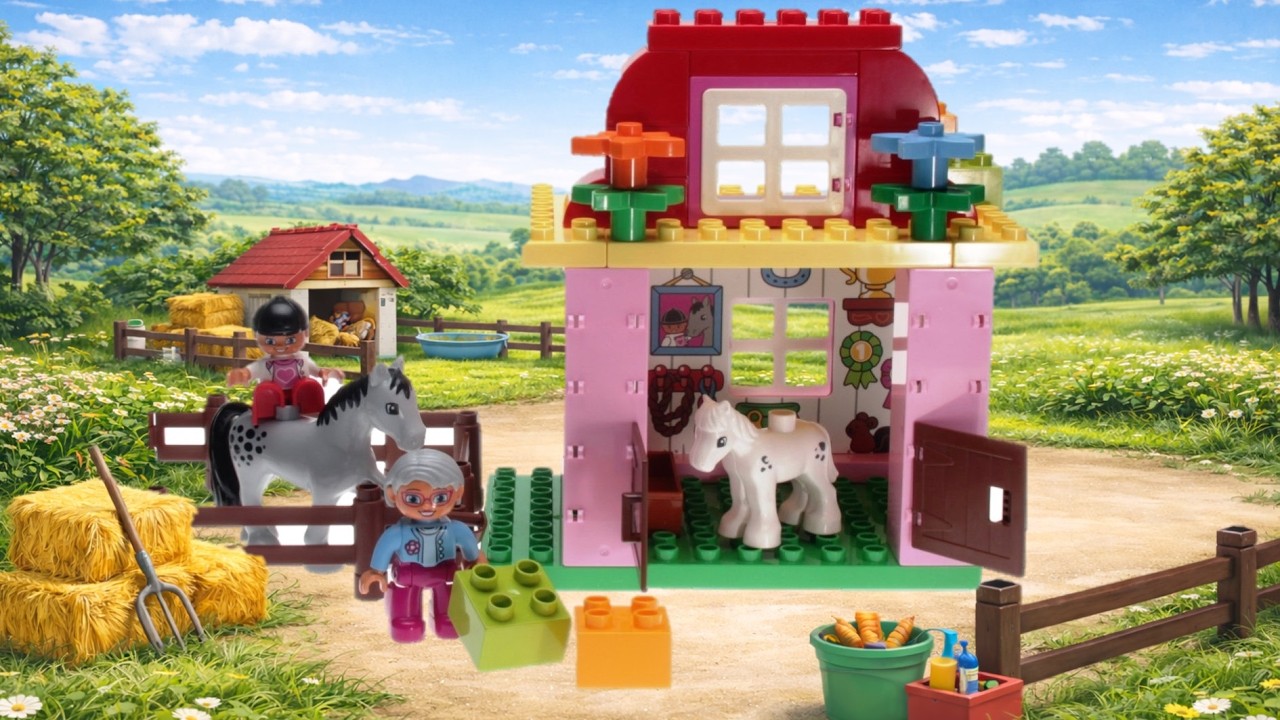 How to Build DUPLO Horse Stable - 10500 | STEP BY STEP