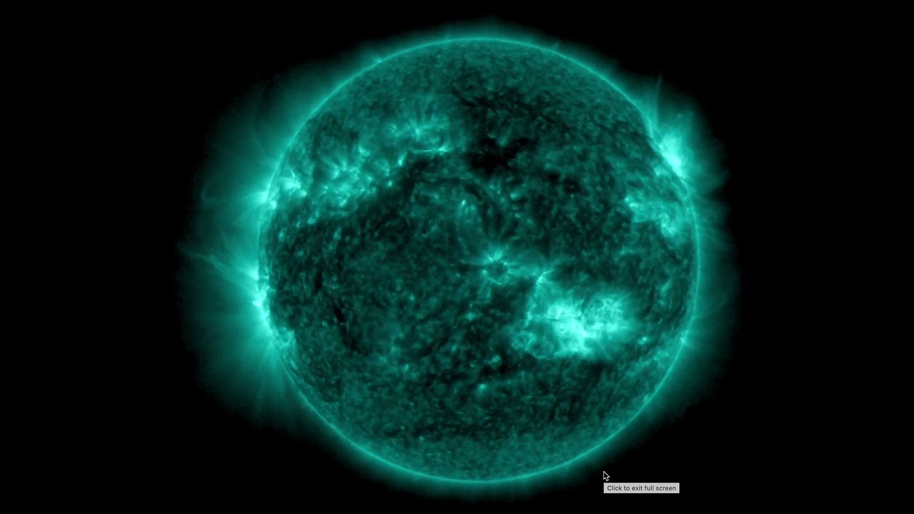 NOAA’s GOES-16 satellite captured activity at sunspot AR3664 at around 2 p.m. EDT, May 9, 2024