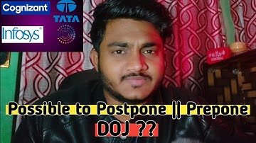 Is it possible to defer my DOJ at Cognizant ?