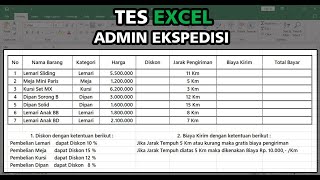 Tes Excel Admin Ekspedisi screenshot 3