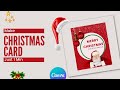 Make Simple Christmas Card | Canva | Step By Step Tutorial | #Short |#canva |#christmas |#Designtalk