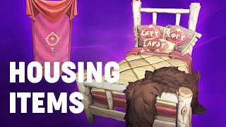 Upcoming housing items in Wayfinder