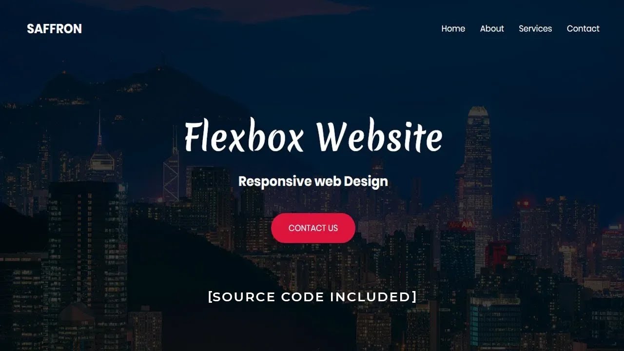 Responsive Website design with flexbox | Flexbox page layout design tutorial