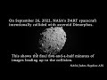 NASA's DART spacecraft collides with asteroid