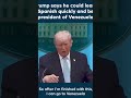 Trump's Speech About Venezuela
