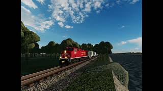 First Time With Solo! CPKC Grain Train At Eastbound Mainline.