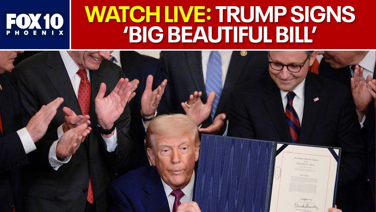 President Trump signs his 'Big Beautiful Bill' | FOX 10 Phoenix - YouTube