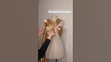 Twist bodice #shortscraft #dressdesign #moulage #draping #sewinghacks #couture #shortsvideo