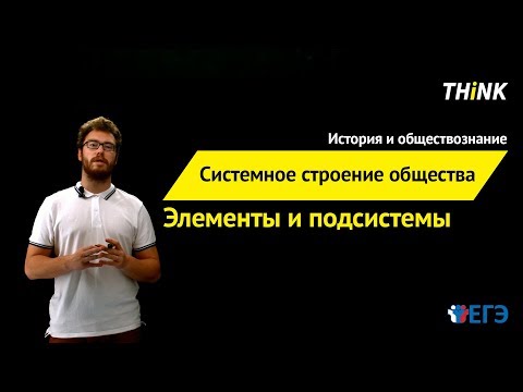 Системное строение общества: элементы и подсистемы  | Подготовка к ЕГЭ по Обществознанию