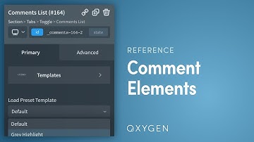 How To Add Comment Form and Comments List To Blog / Post Layouts with Oxygen