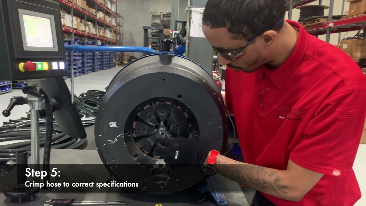 How to Crimp Your Hydraulic Hose YouTube