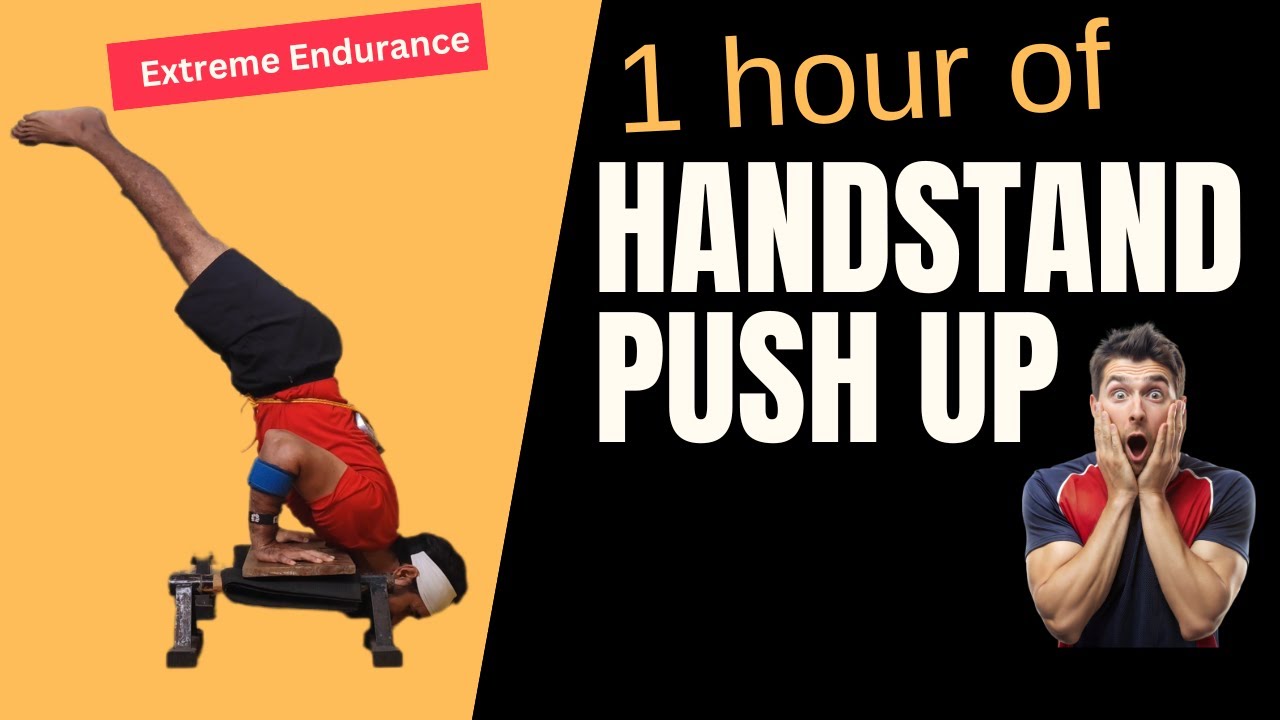 Я делала отжимания в стойке на руках в течение часа.