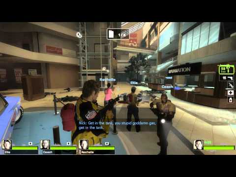 Left 4 Dead 2 - Fight With Chuck Greene From Dead Rising 2 Part 1 HD