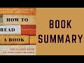 How to Read a Book by Mortimer Adler - Book Summary